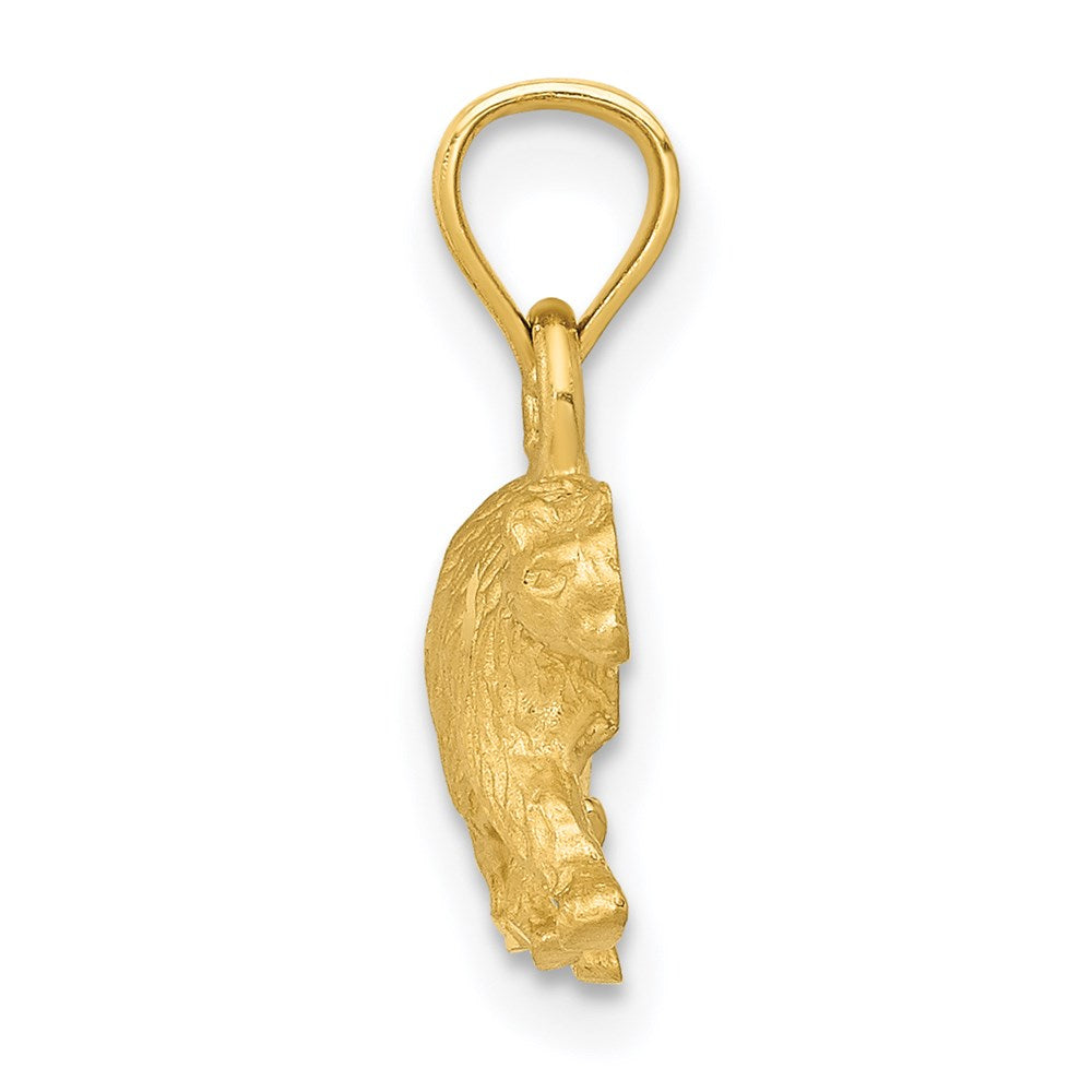 14K Gelbgold Diamantiert Bär Anhänger