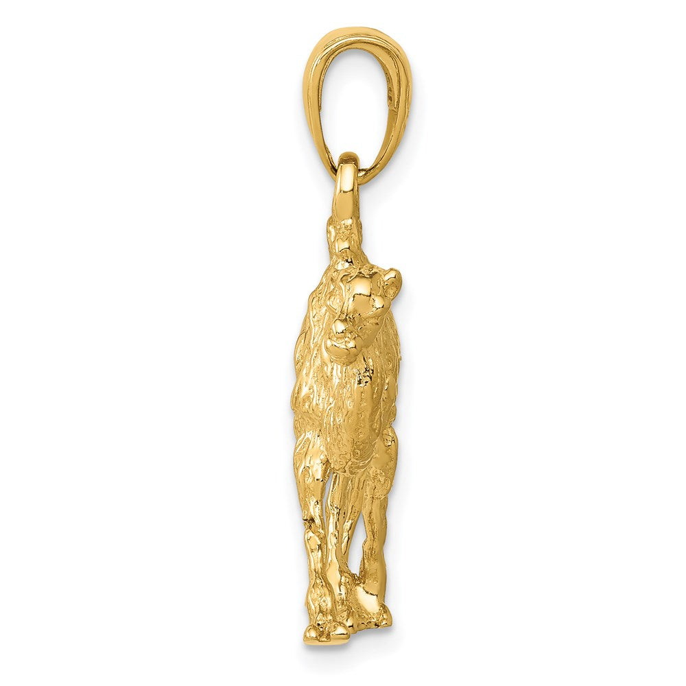 14K Gelbgold 3D-Kamel-Anhänger