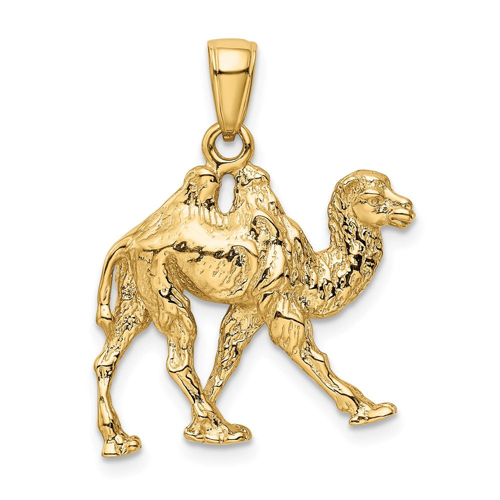 14K Gelbgold 3D-Kamel-Anhänger