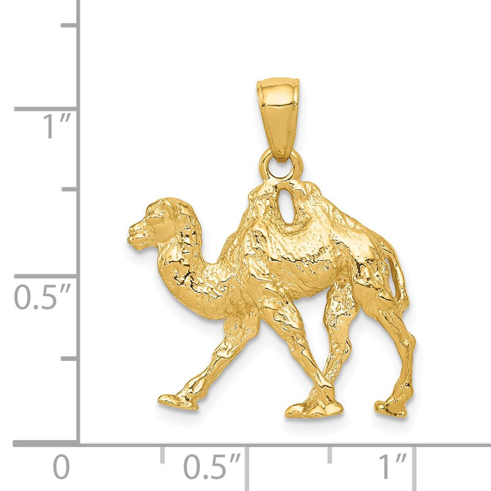 14K Gelbgold 3D-Kamel-Anhänger
