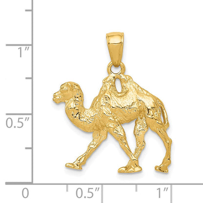 14K Gelbgold 3D-Kamel-Anhänger