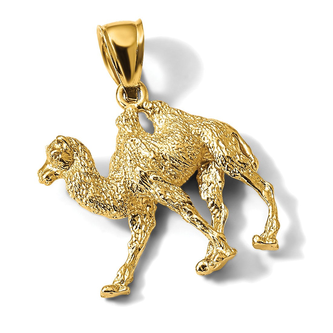 14K Gelbgold 3D-Kamel-Anhänger