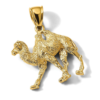 14K Gelbgold 3D-Kamel-Anhänger