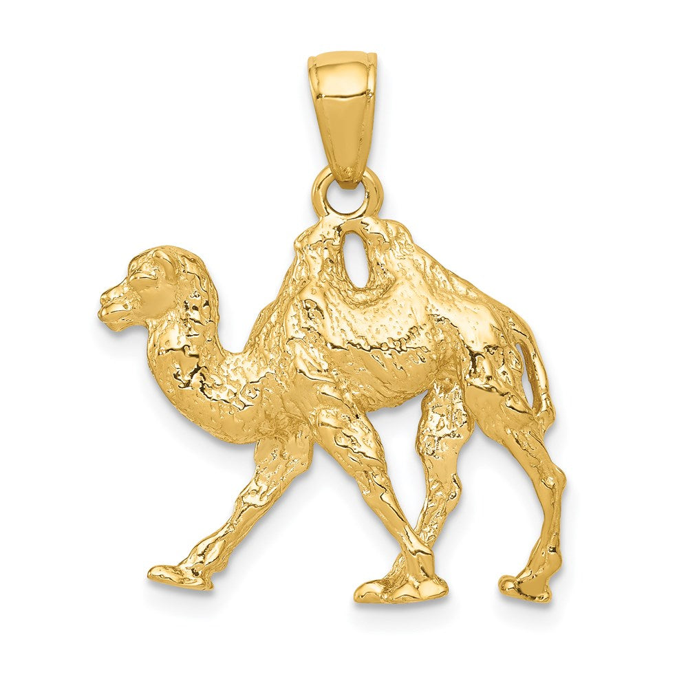 14K Gelbgold 3D-Kamel-Anhänger