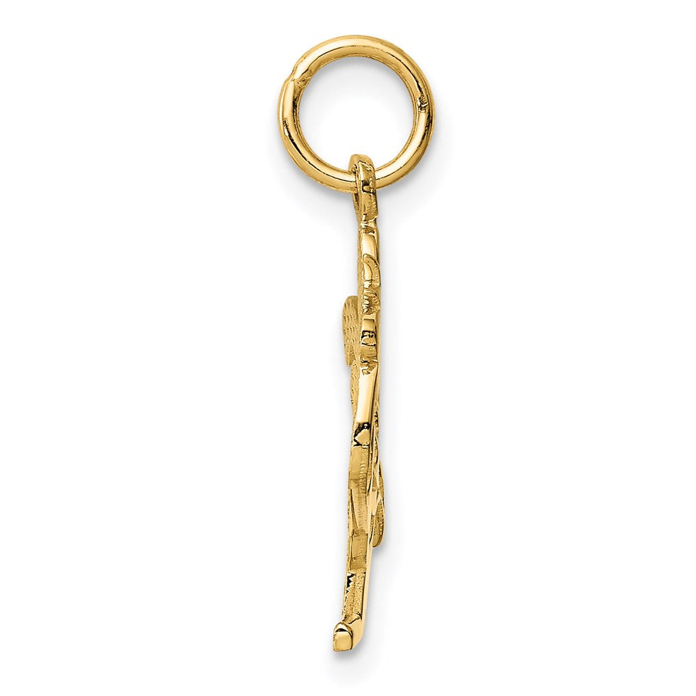 14K Gelbgold Rooster Charm