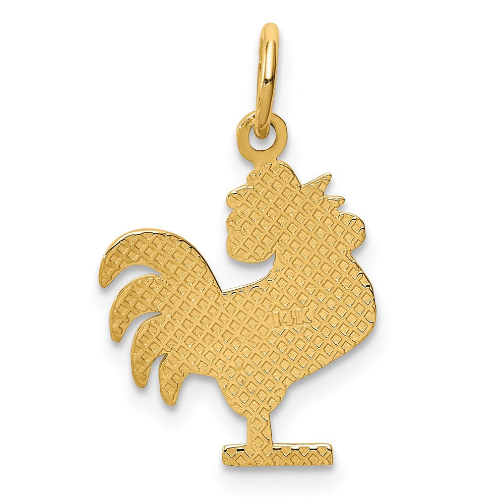 14K Gelbgold Rooster Charm