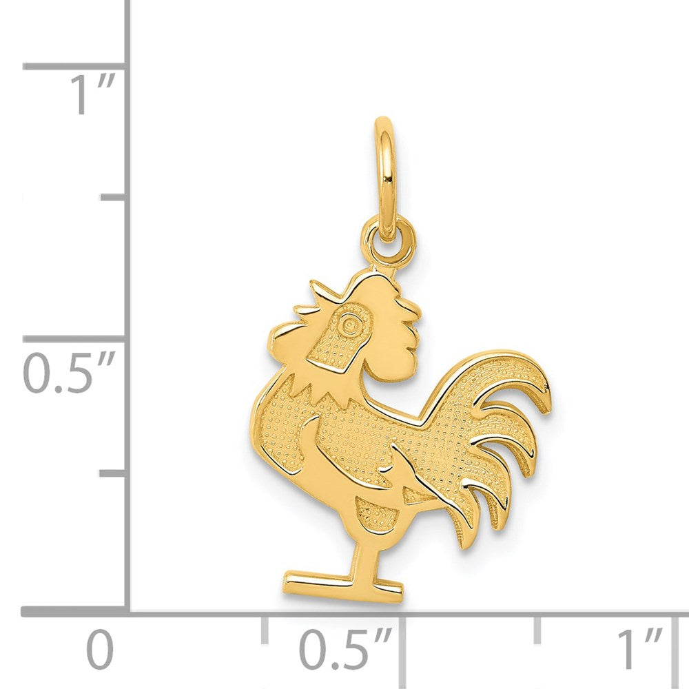 14K Gelbgold Rooster Charm