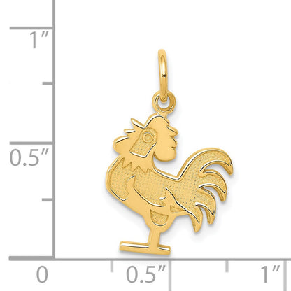 14K Gelbgold Rooster Charm