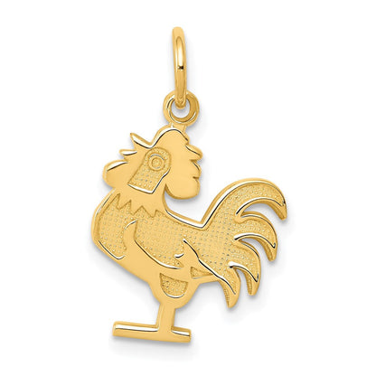 14K Gelbgold Rooster Charm