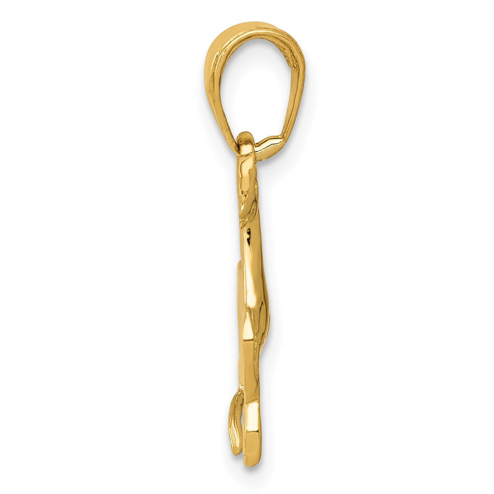 14K Gelbgold Pferd-Anhänger