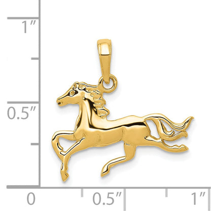 14K Gelbgold Pferd-Anhänger