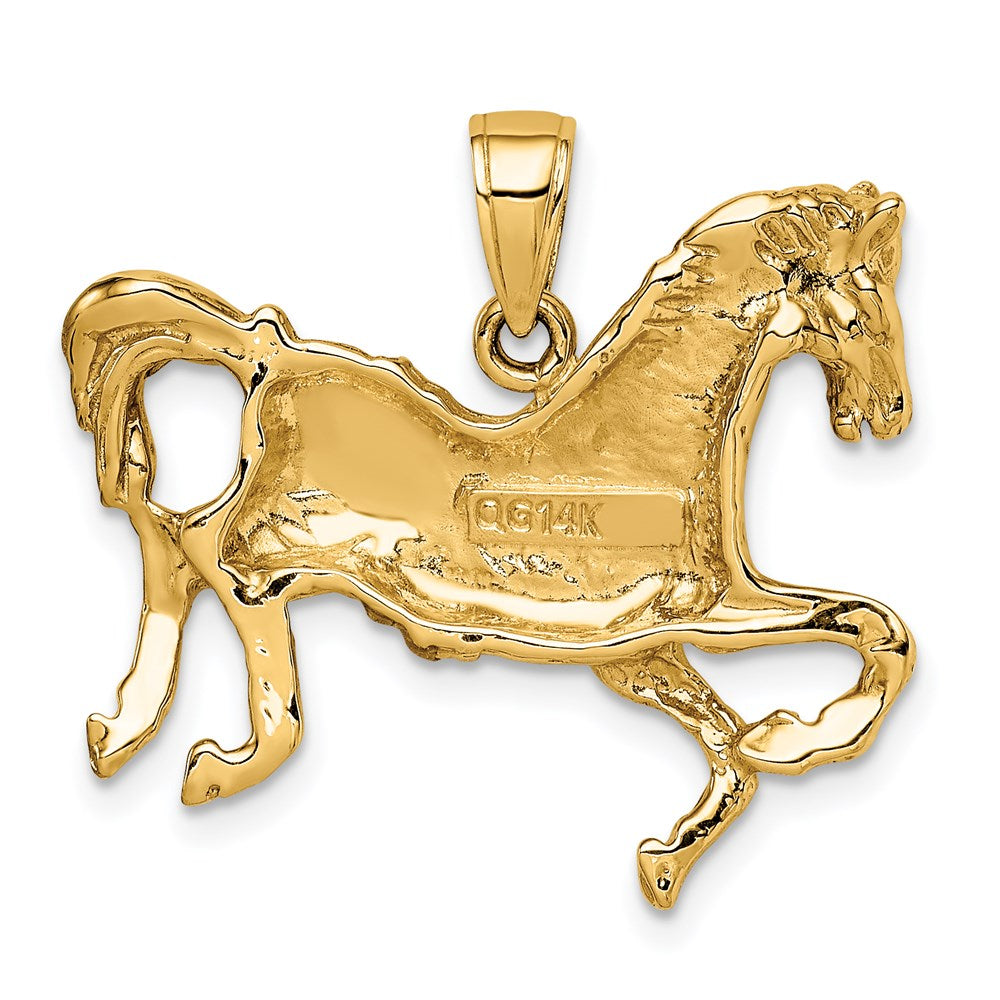 14K Gelbgold Pferd-Anhänger