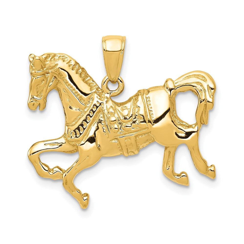 14K Gelbgold Pferd-Anhänger