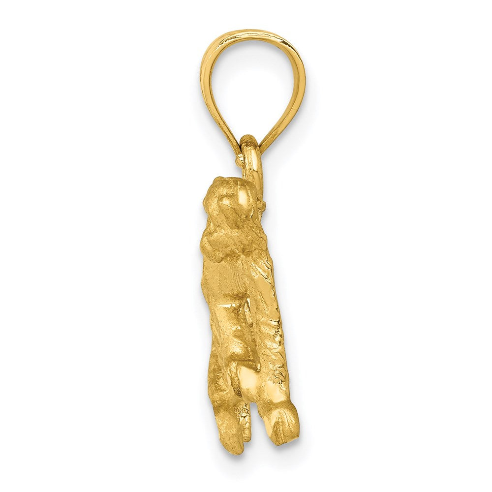14K Gelbgold Anhänger „Affe“ diamantiert