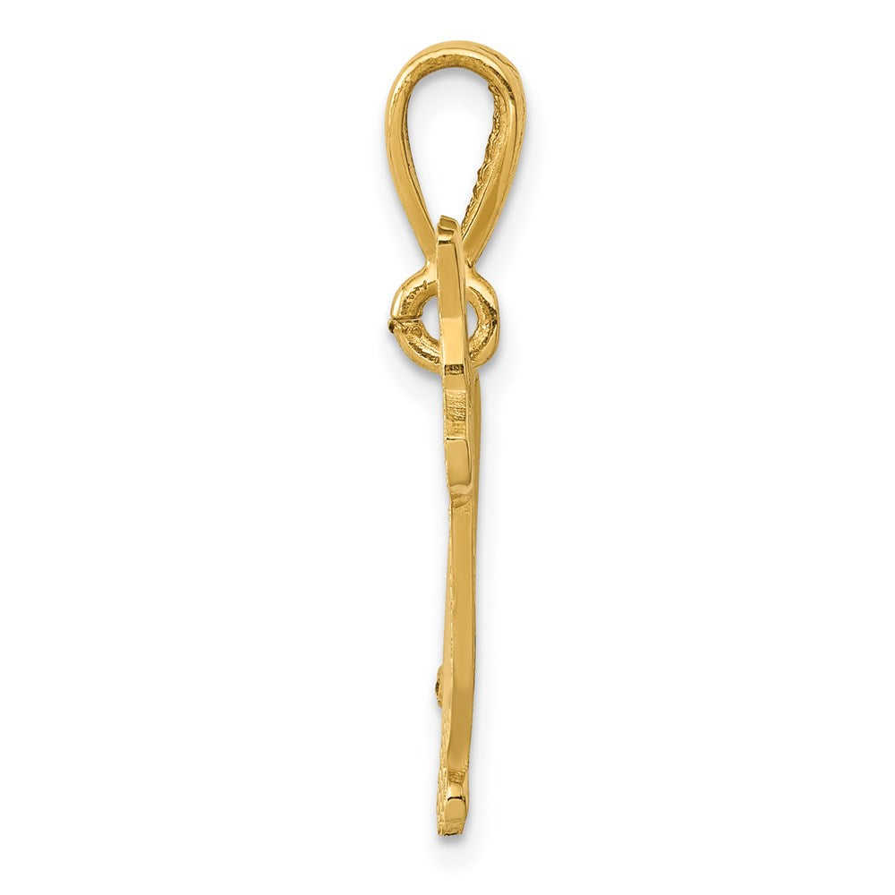 14K Gelbgold Welsh Corgi Anhänger
