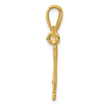 14K Gelbgold Welsh Corgi Anhänger