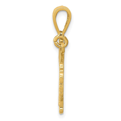 14K Gelbgold Perserkatze-Anhänger