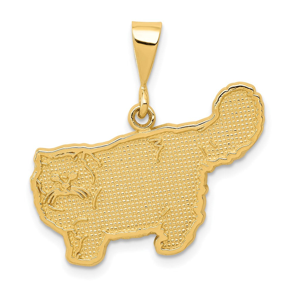 14K Gelbgold Perserkatze-Anhänger
