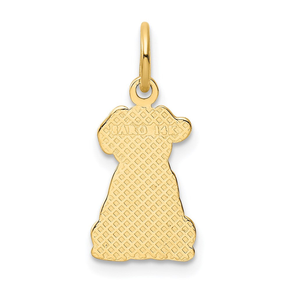 14K Gelbgold Puppy Charm