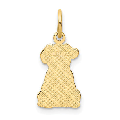 14K Gelbgold Puppy Charm