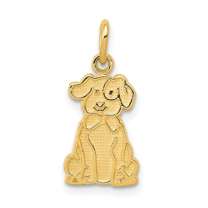 14K Gelbgold Puppy Charm