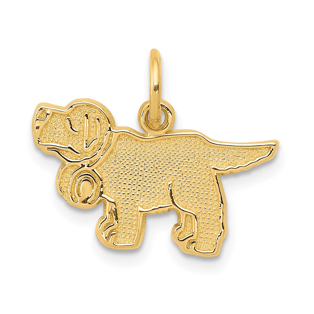14K Gelbgold Saint Bernard Charm