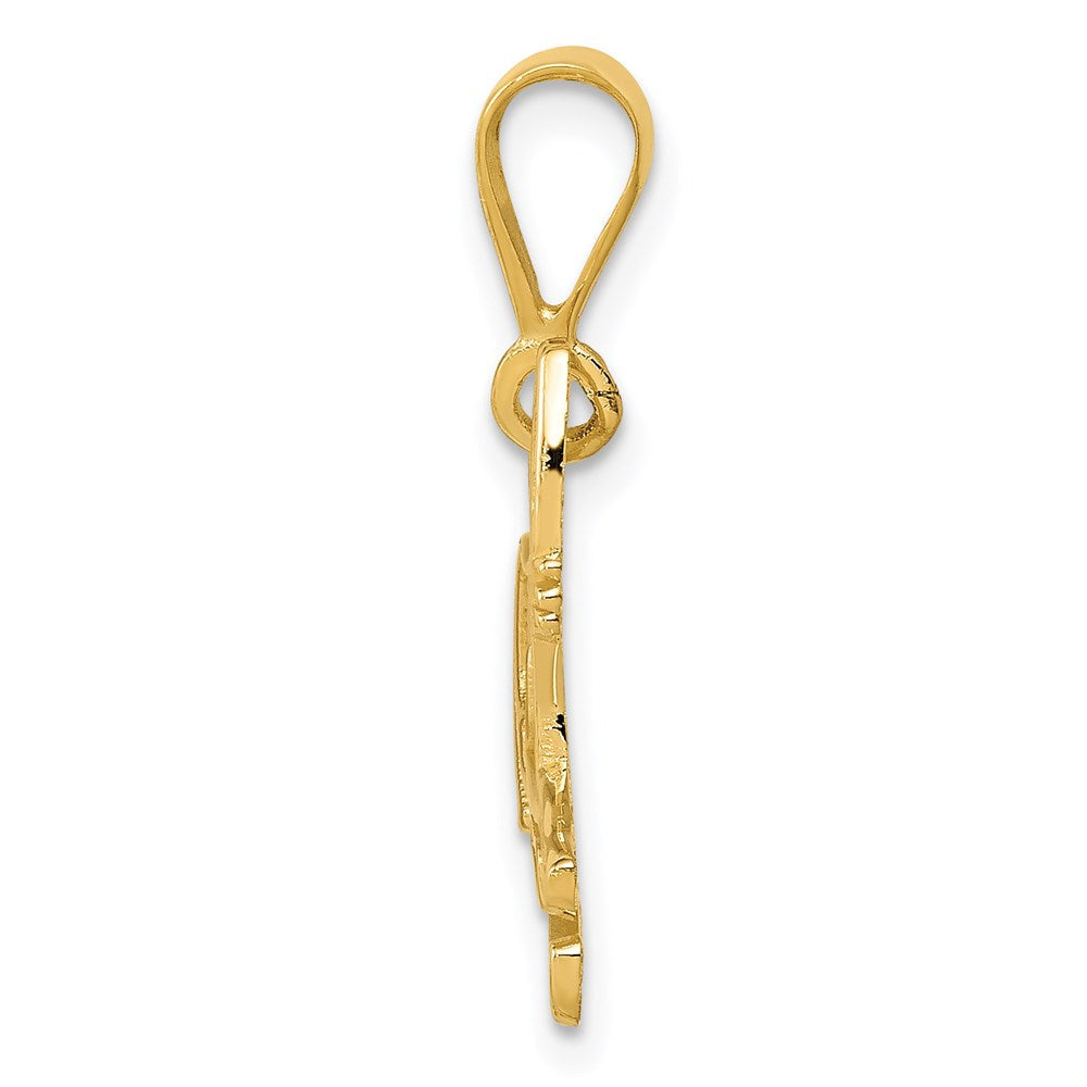 14K Gelbgold Pitbull-Anhänger