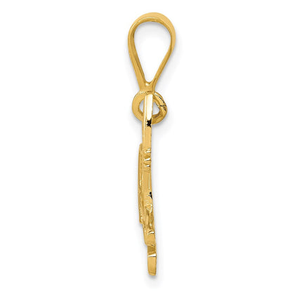 14K Gelbgold Pitbull-Anhänger