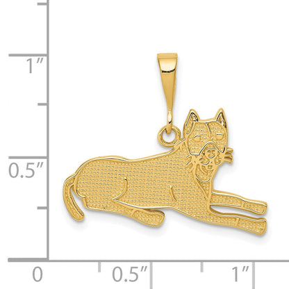 14K Gelbgold Pitbull-Anhänger