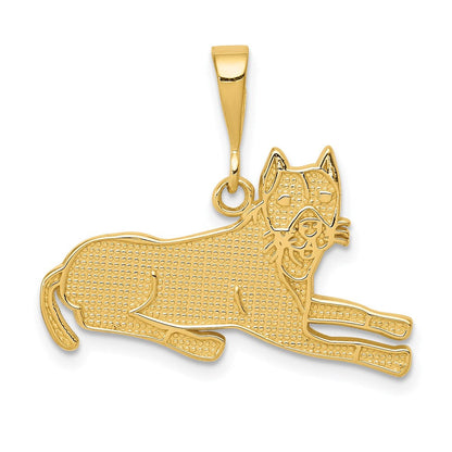 14K Gelbgold Pitbull-Anhänger