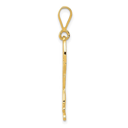 14K Gelbgold Deutscher-Schäferhund-Anhänger