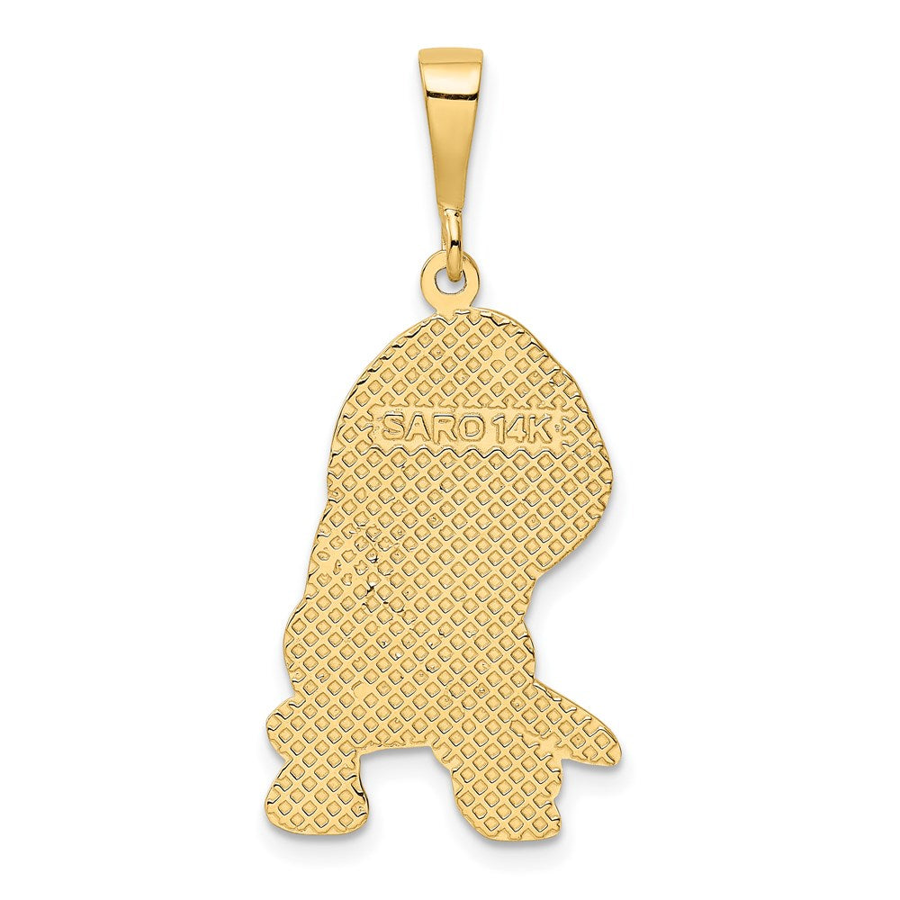 14K Gelbgold Beagle-Anhänger