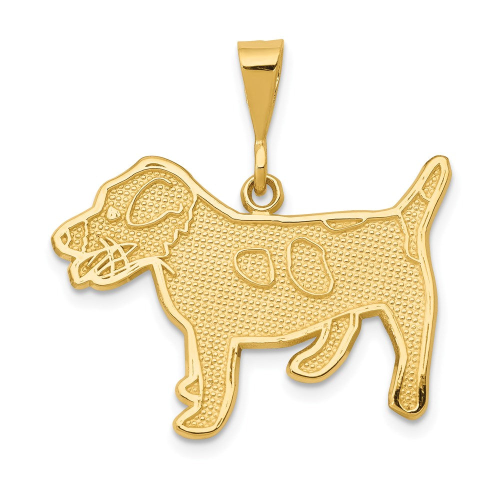 14K Gelbgold Jack-Russell-Terrier-Hundeanhänger