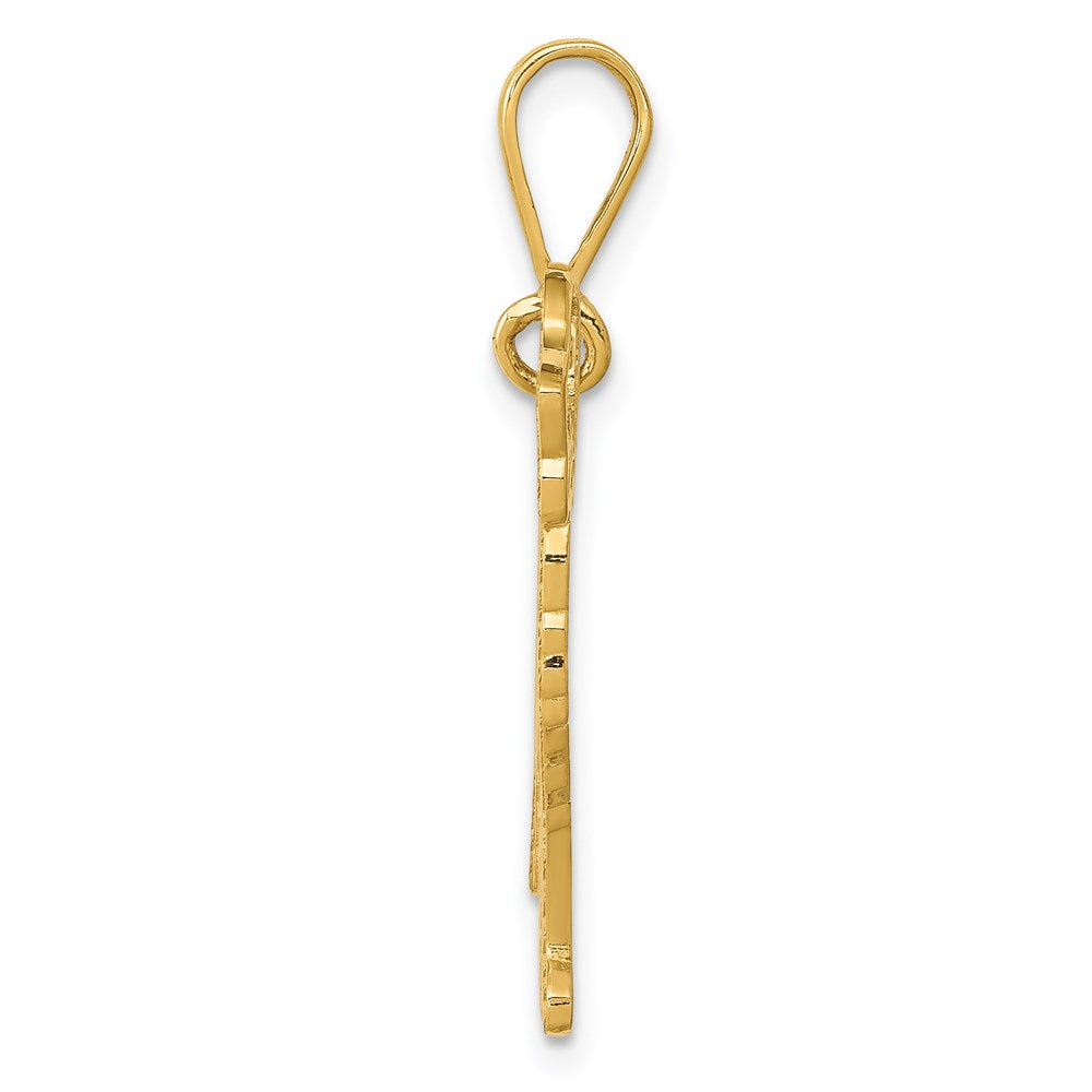 14K Gelbgold Golden-Retriever-Anhänger