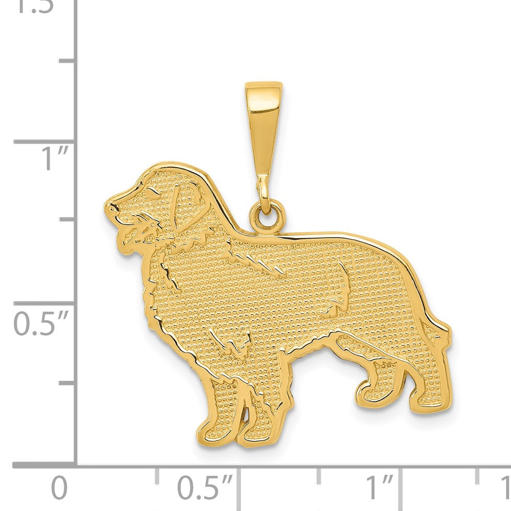 14K Gelbgold Golden-Retriever-Anhänger