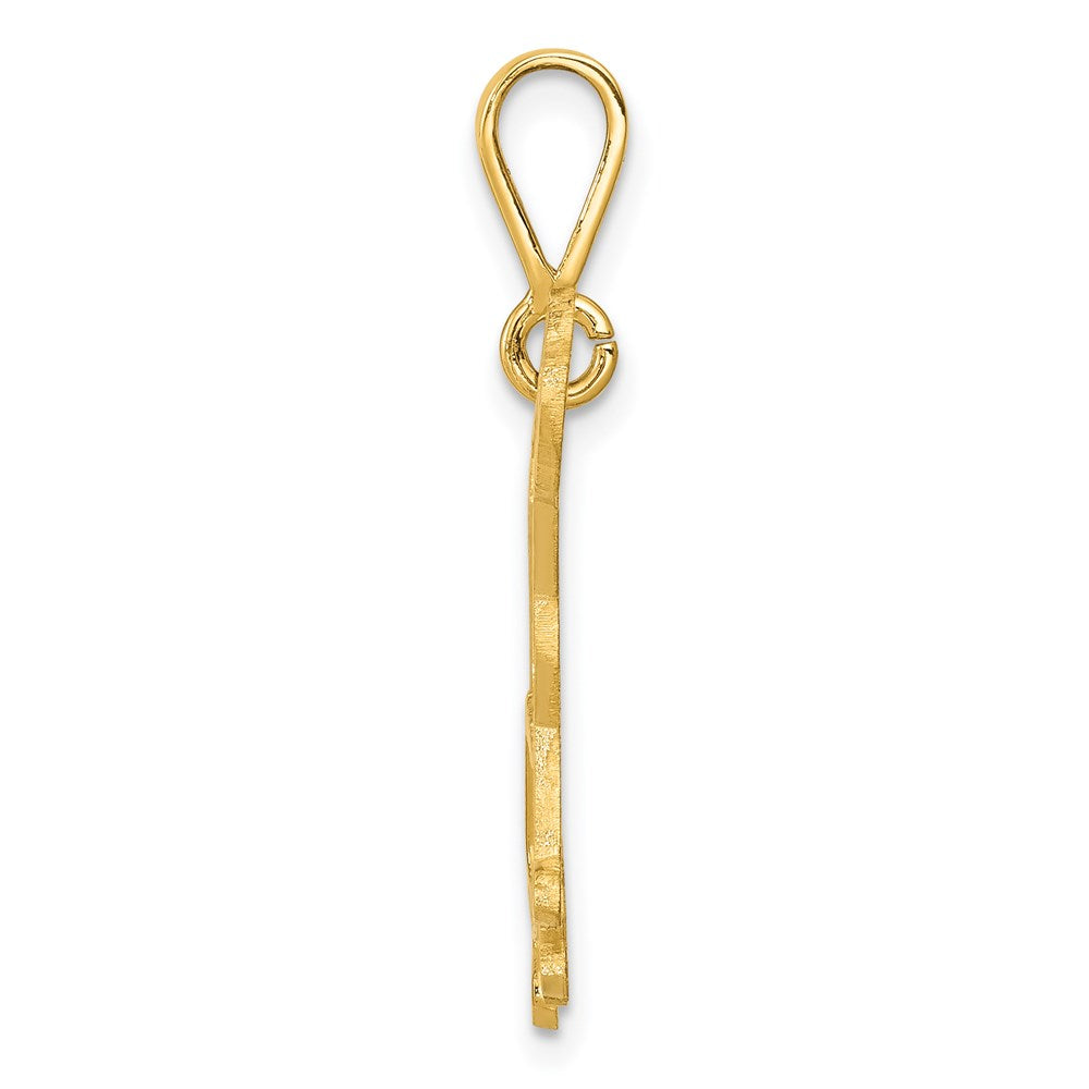 14K Gelbgold Labrador-Hund-Anhänger