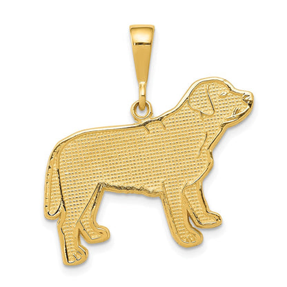 14K Gelbgold Labrador-Hund-Anhänger