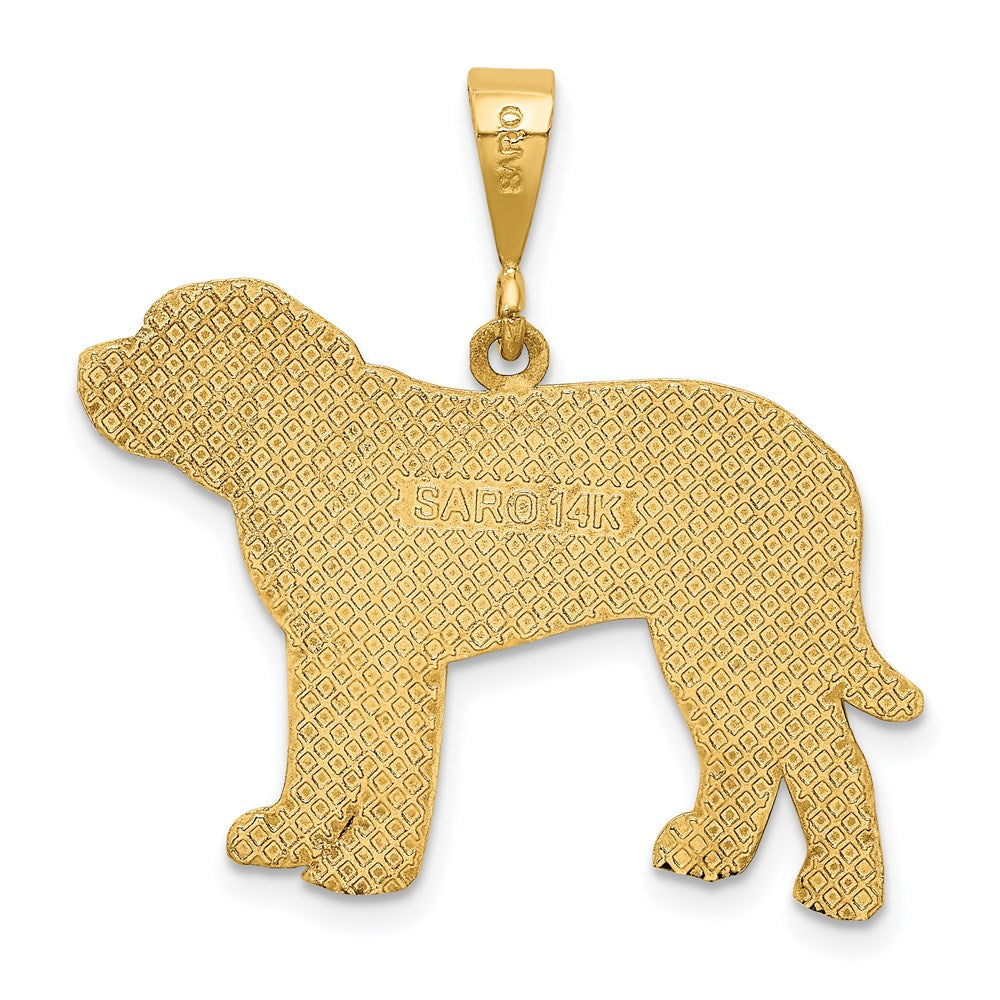 14K Gelbgold Mastiff-Anhänger