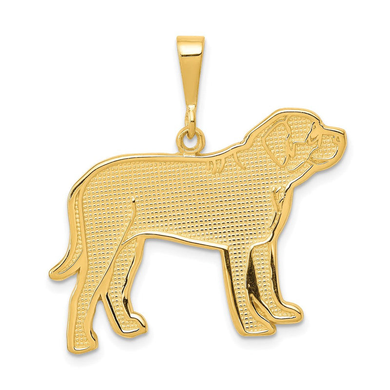 14K Gelbgold Mastiff-Anhänger