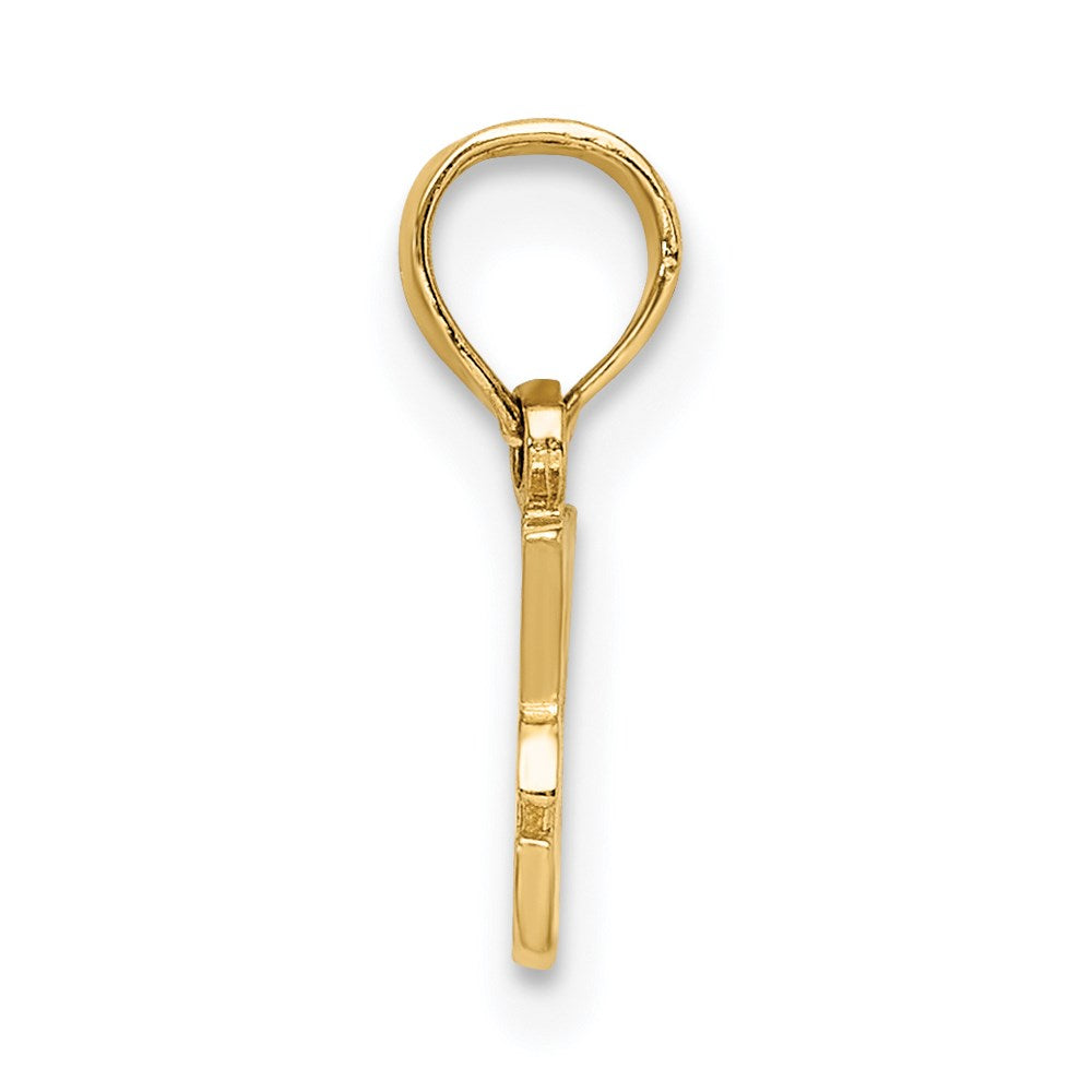 14K Gelbgold I Herz My Hund Charm