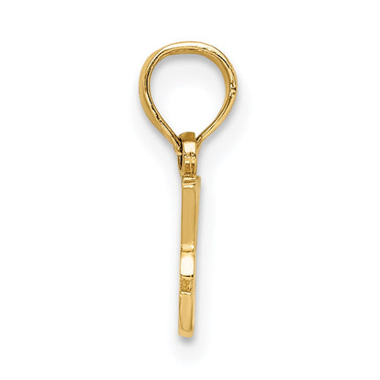 14K Gelbgold I Herz My Hund Charm
