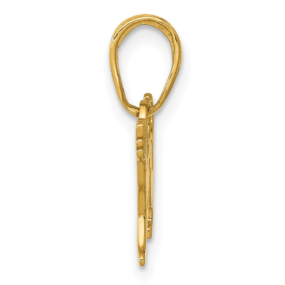 14K Gelbgold Hund Anhänger