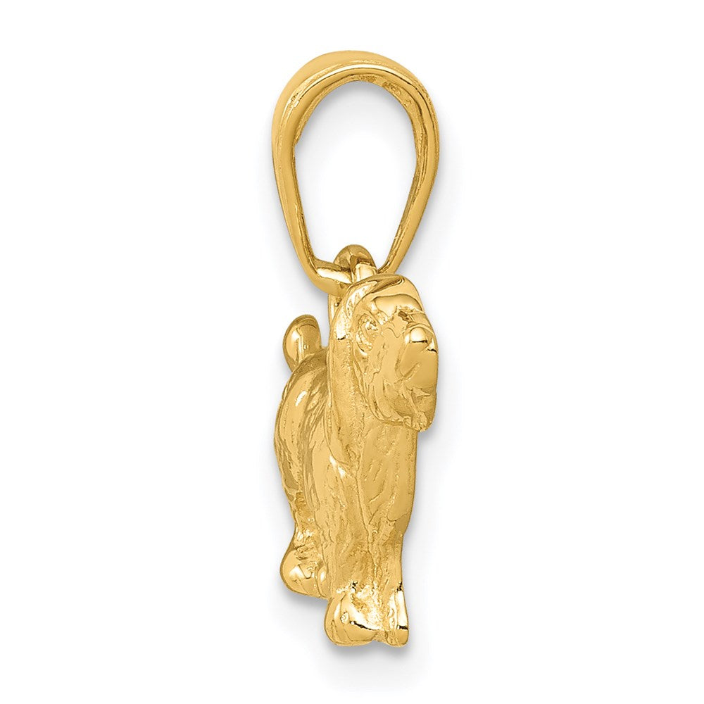 14K Gelbgold Cocker Spaniel Hund Anhänger