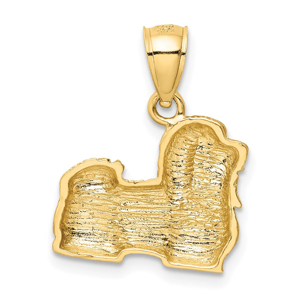 14K Gelbgold Anhänger „Shih Tzu" diamantiert
