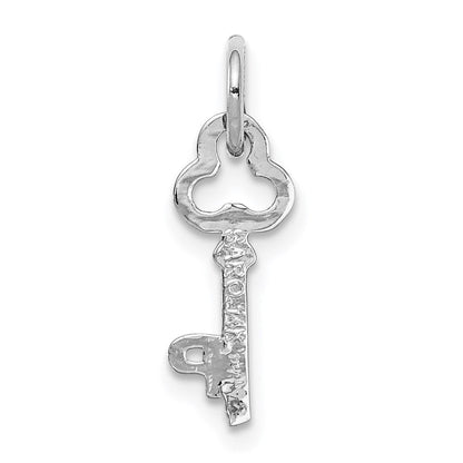 14K Weißgold Key Buchstabe P Initiale Charm