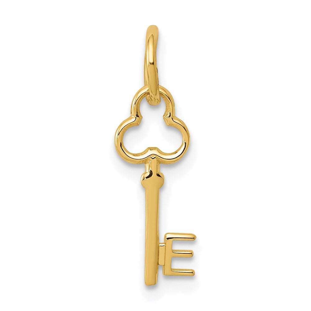 14K Gelbgold Key Buchstabe E Initiale Charm
