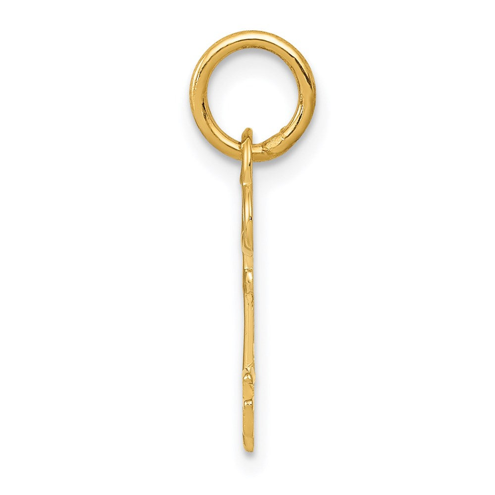 14K Gelbgold Key Buchstabe F Initiale Charm