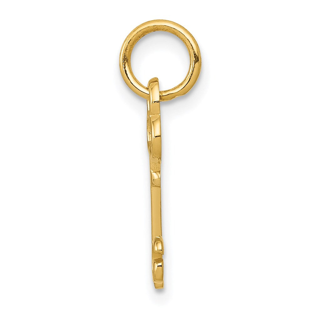 14K Gelbgold Key Buchstabe G Initiale Charm