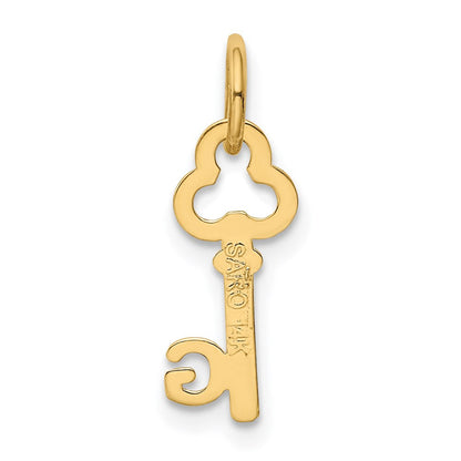 14K Gelbgold Key Buchstabe G Initiale Charm