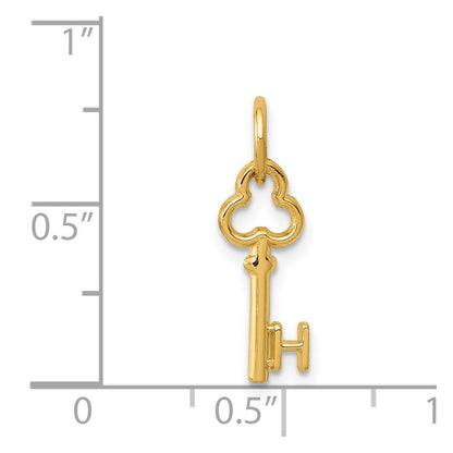 14K Gelbgold Key Buchstabe H Initiale Charm